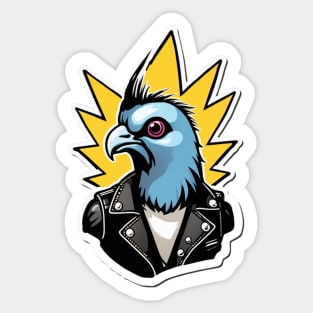 The Ratscals: Punk Rock Pigeon Sticker